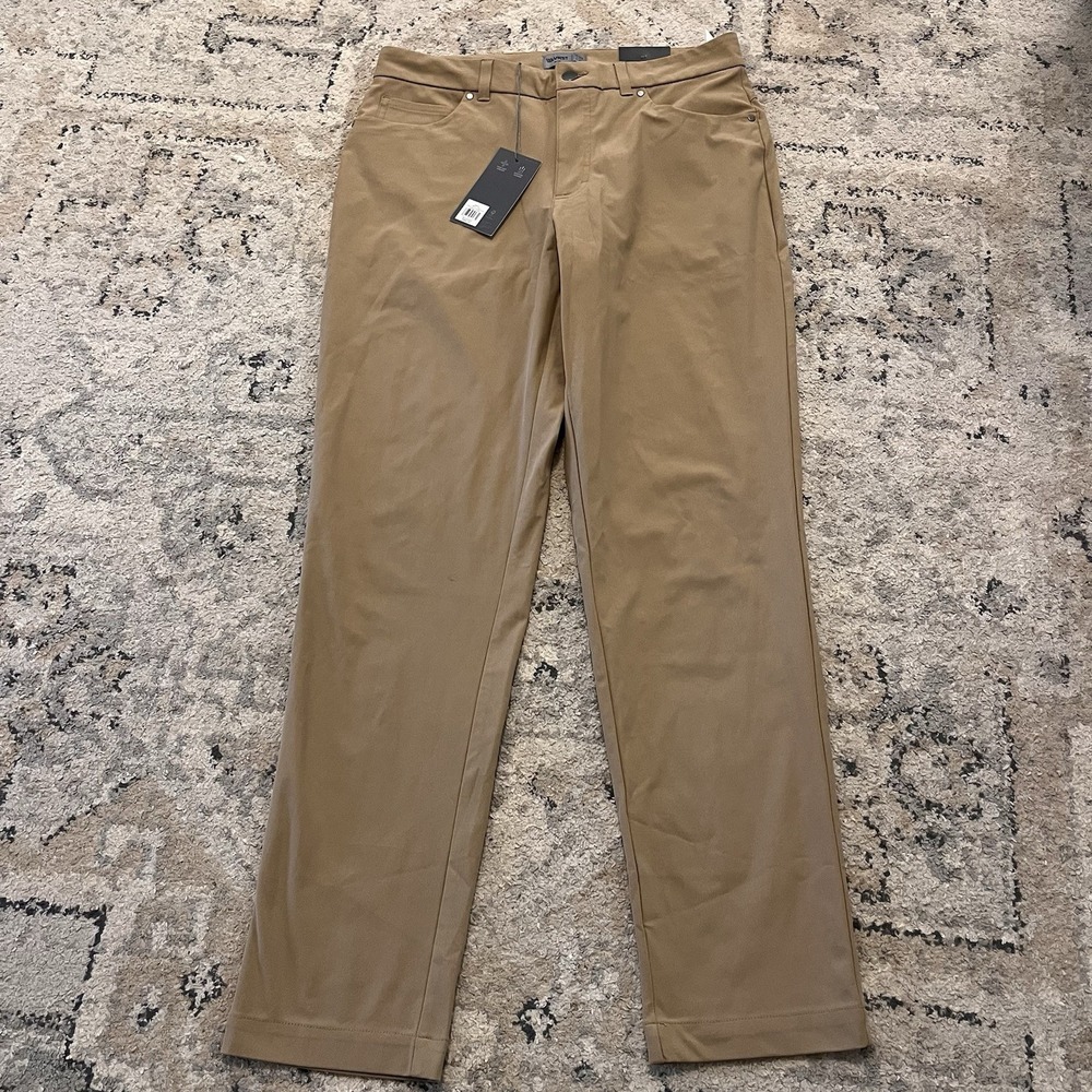 VRST Men's Limitless Slim Fit 5 Pocket 4-Way Stretch Pants 32x32 Black NWT $88